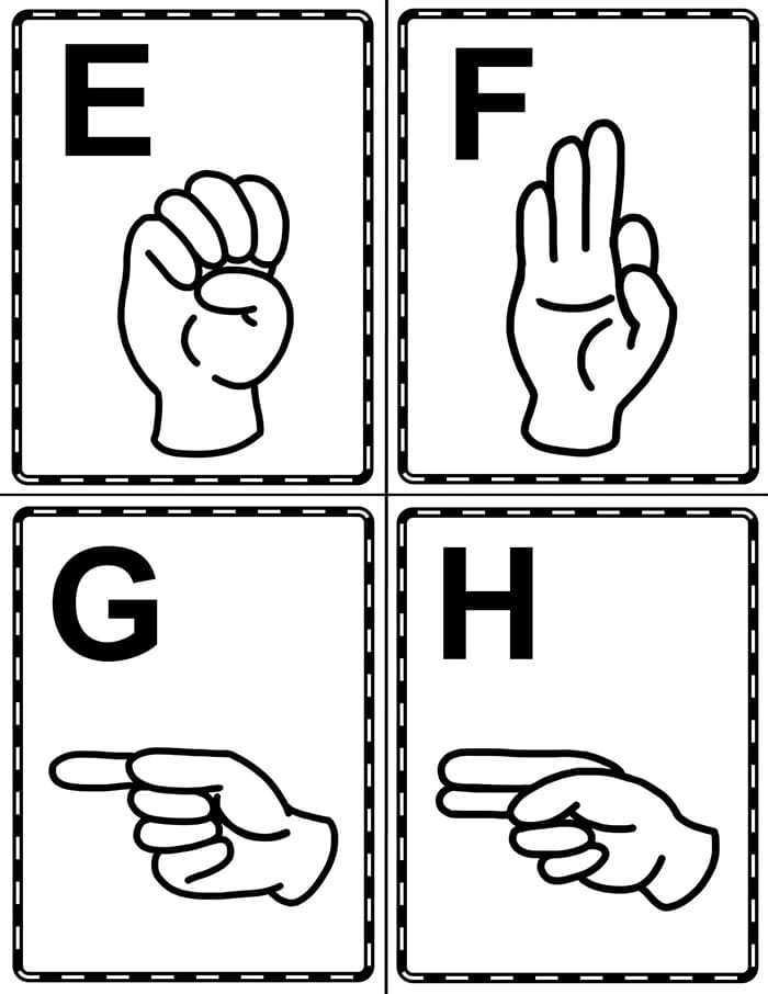 Printable Sign Language Alphabet For Kids Free Download And Print For 