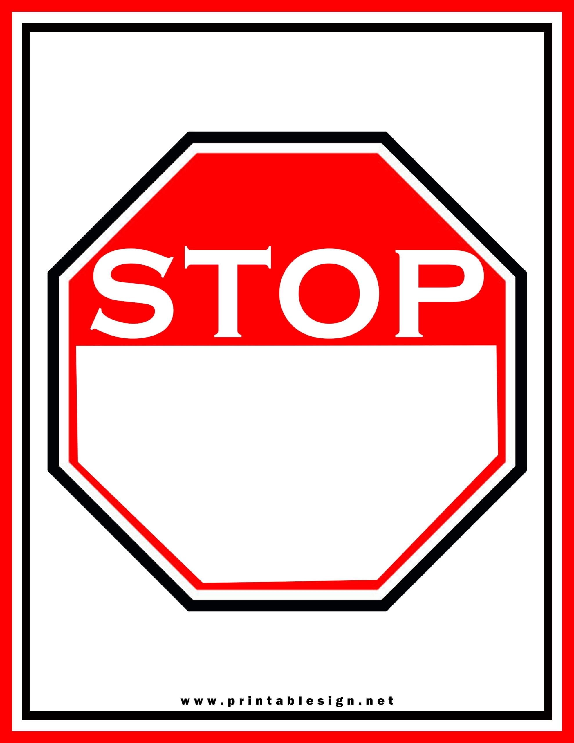 Printable Stop Sign Template Printable Templates Online By Paul Printable