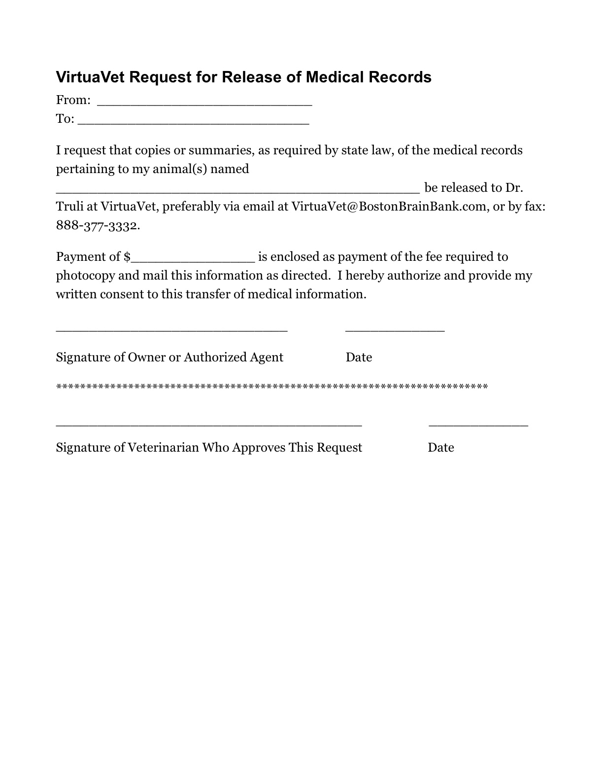 Printable Template Medical Records Release Form Printable Forms Free 