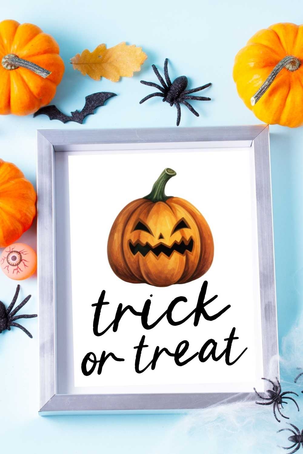 Printable Trick Or Treat Sign For Halloween