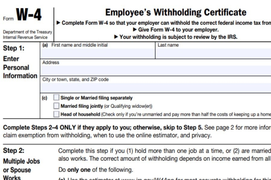 Printable W 4 Form 2025 Mimir E Frederiksen