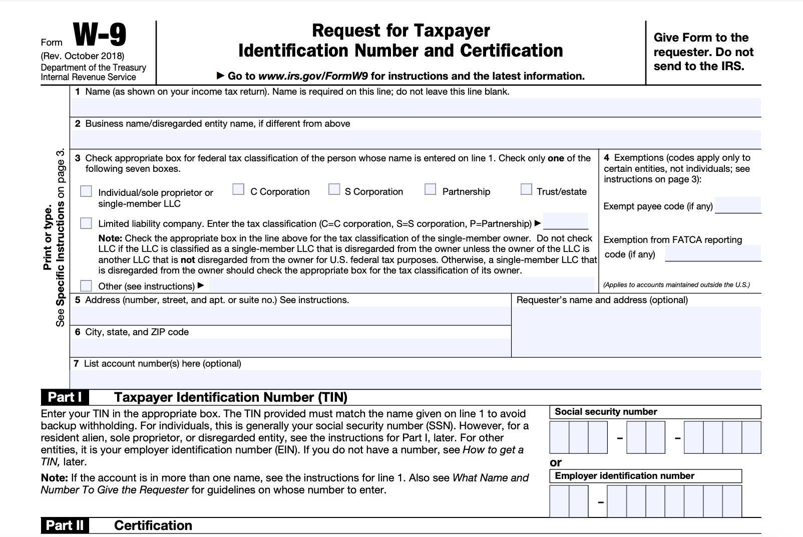 Printable W 9 Tax Form 2024 Printable Free Jayne Loralyn