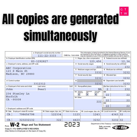 Printable W2 Form 2024 Pdf Aimil Auberta