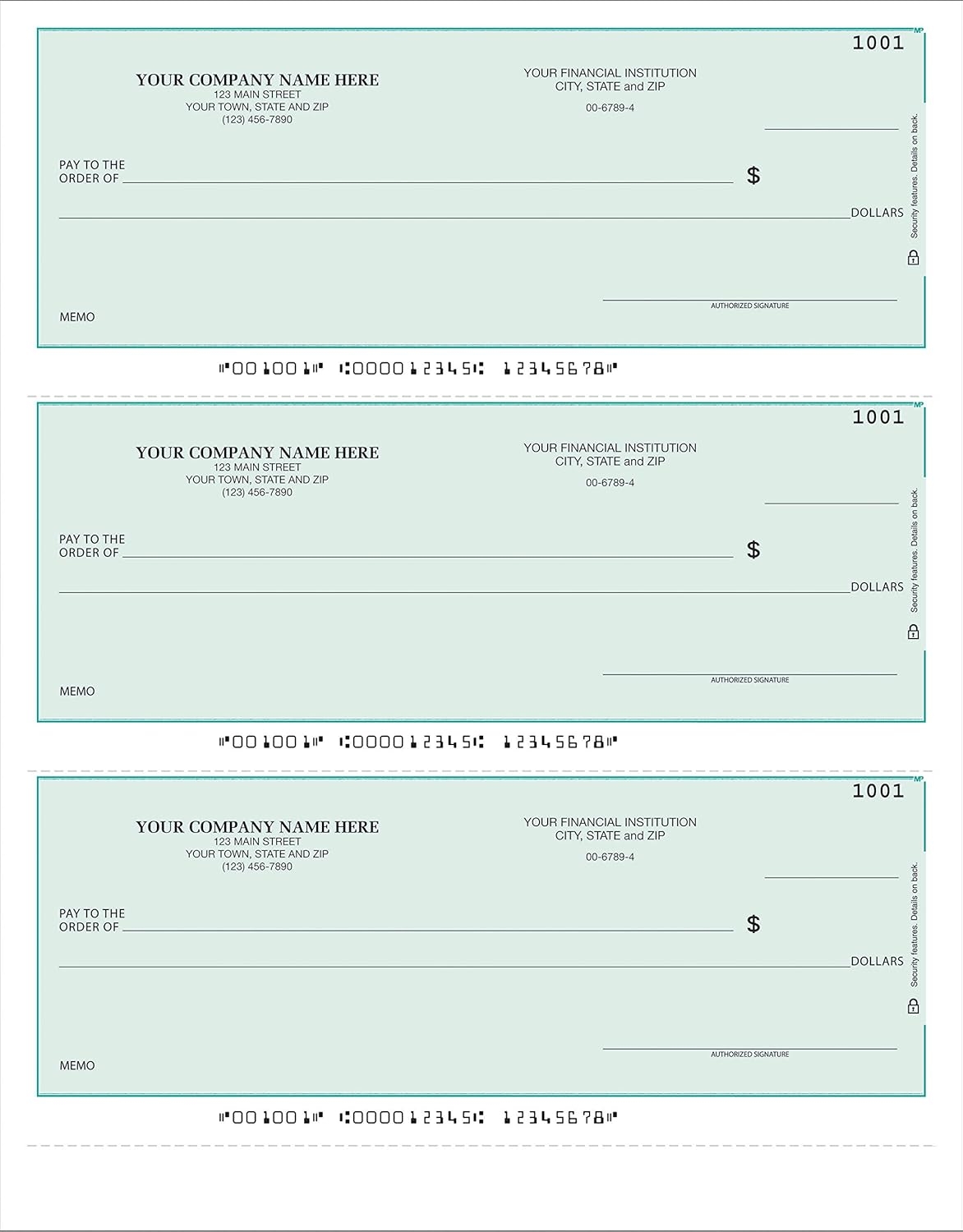 Quickbooks Printable Checks