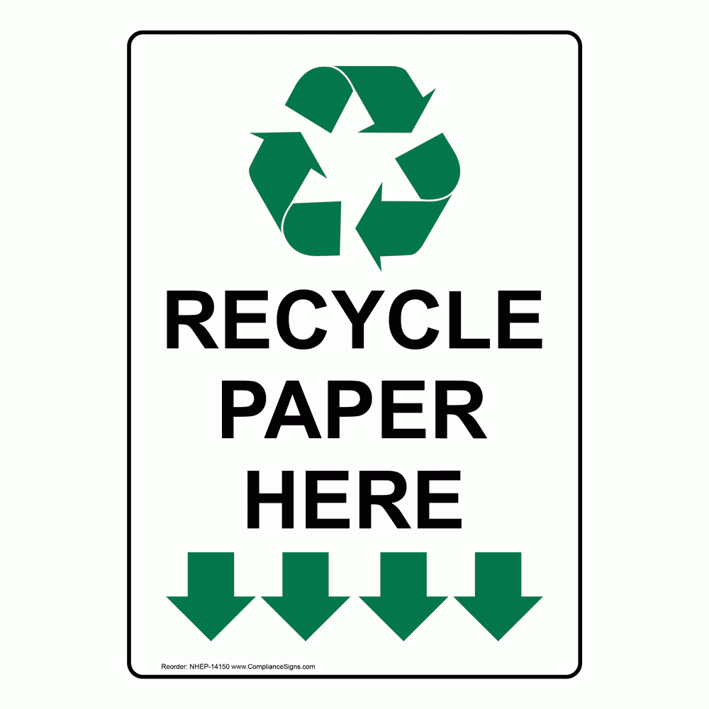 Recycle Only Sign Printable
