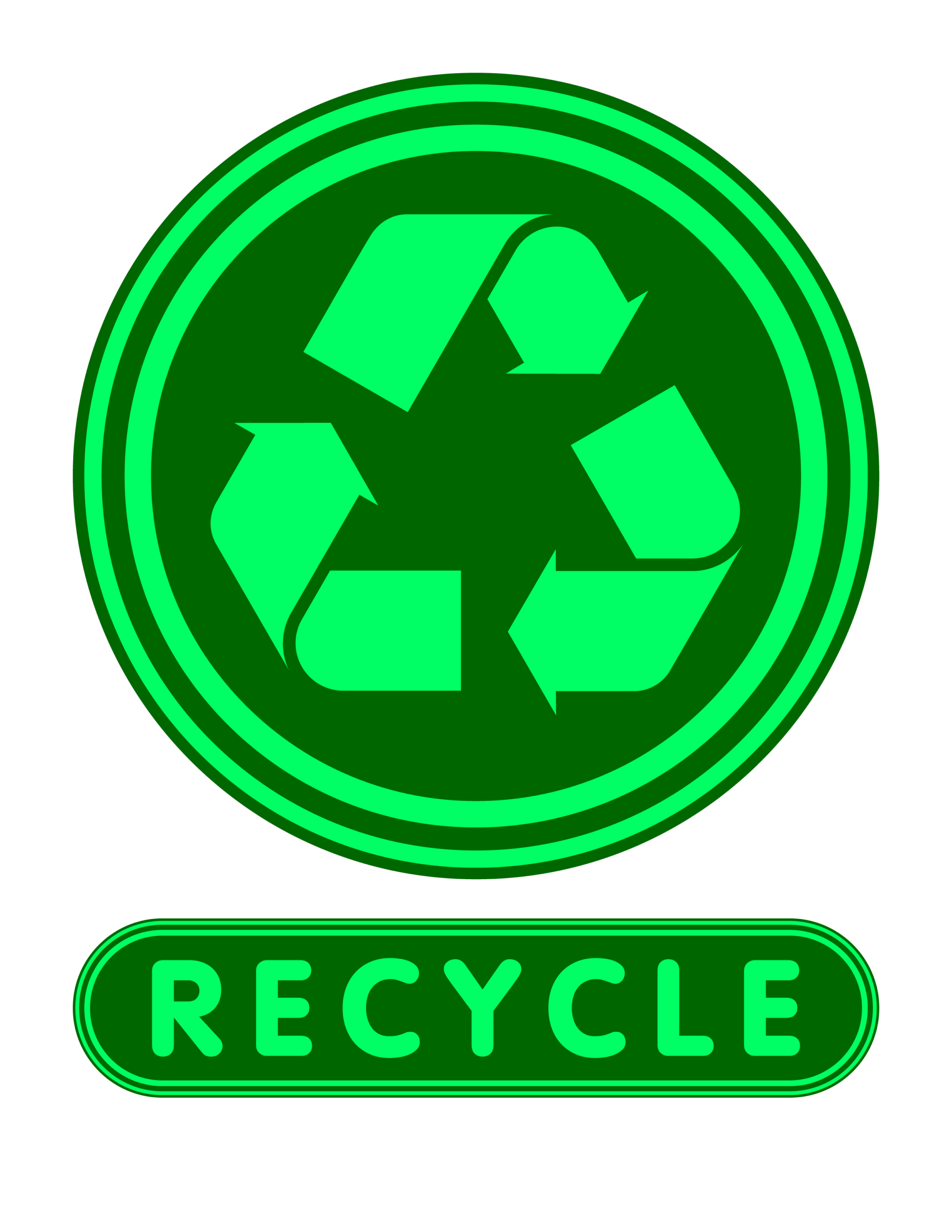 Recycle Sign Printable Printable Calendars AT A GLANCE