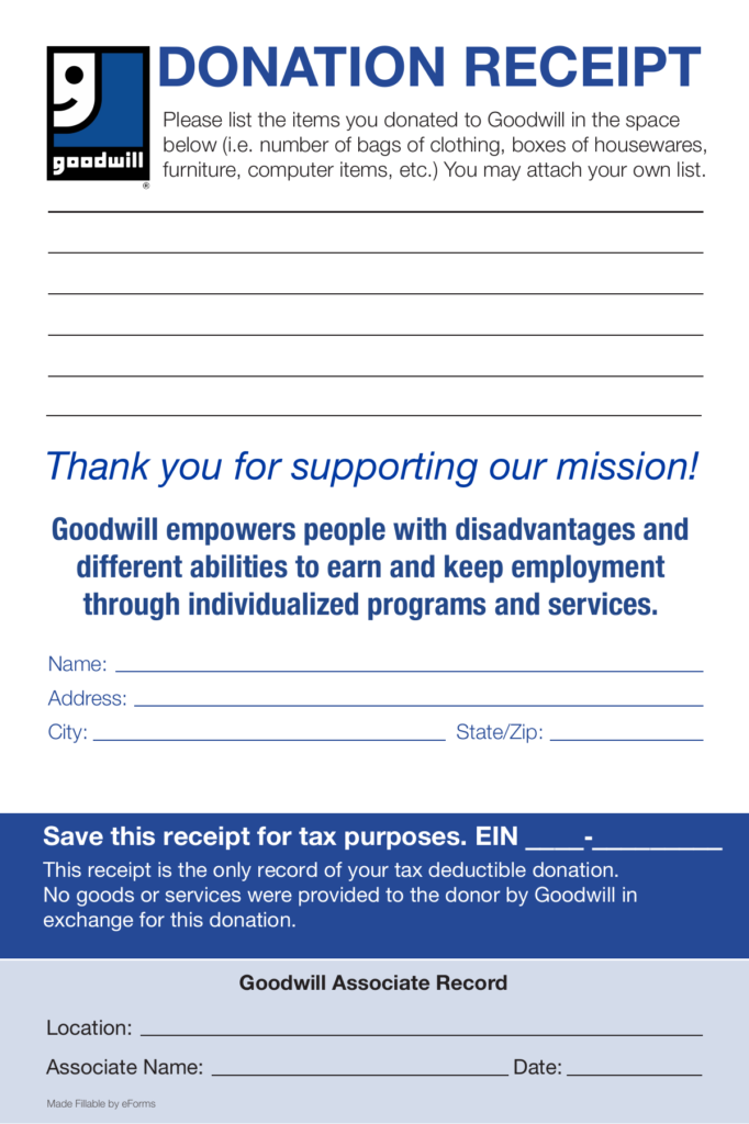 San Diego Printable Donation Form Printable Forms Free Online