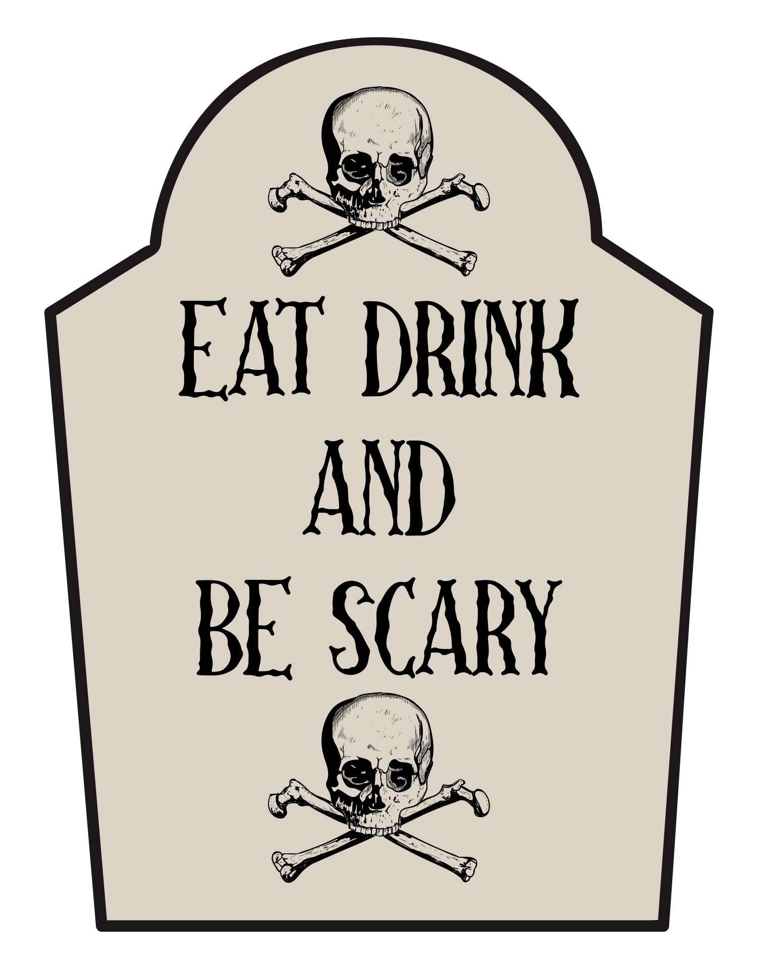 Scary Halloween Signs 15 Free PDF Printables Printablee