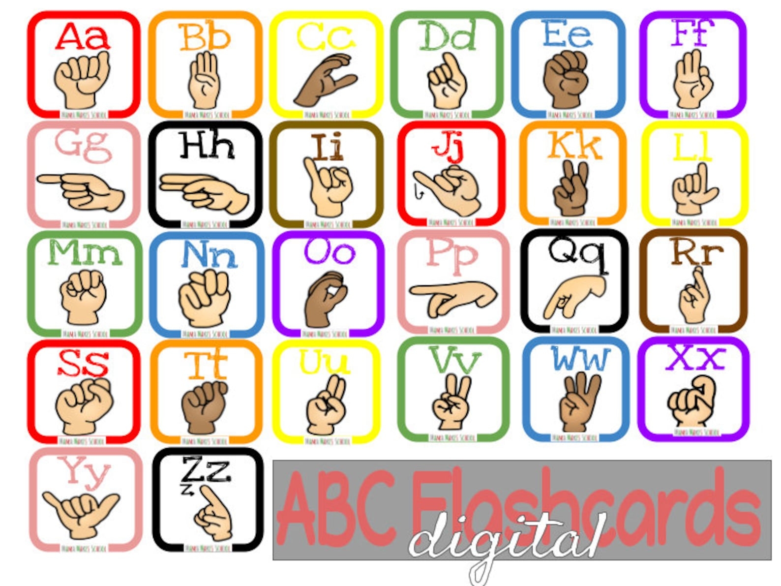 Sign Language Flashcards Printable Sign Language Flashcards Printable