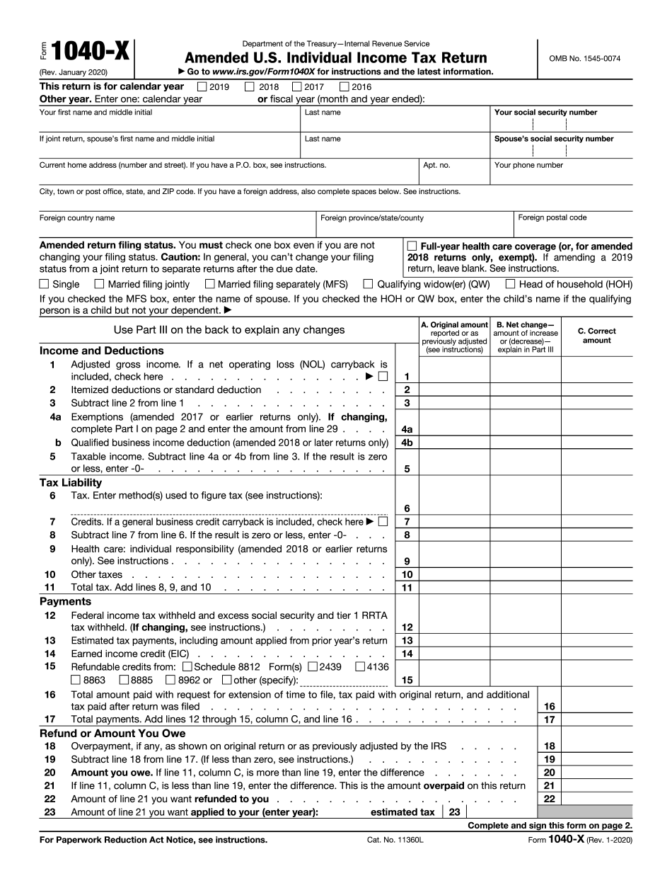 Tax Form 1040 Printable Printable Forms Free Online