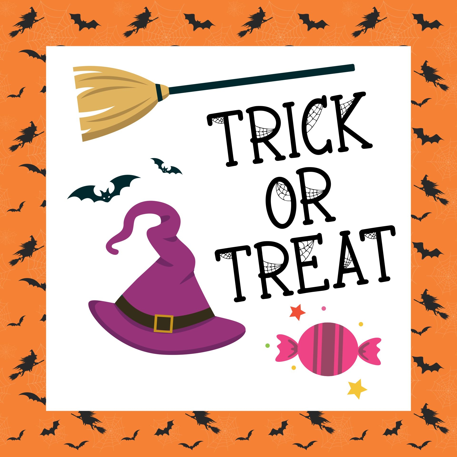 Trick Or Treat Signs Printable