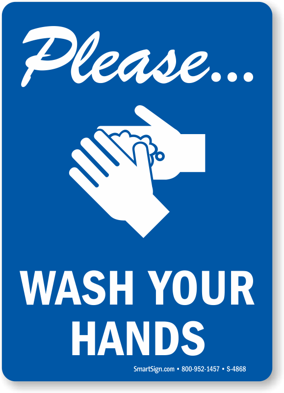 Wash Your Hands Sign Printable