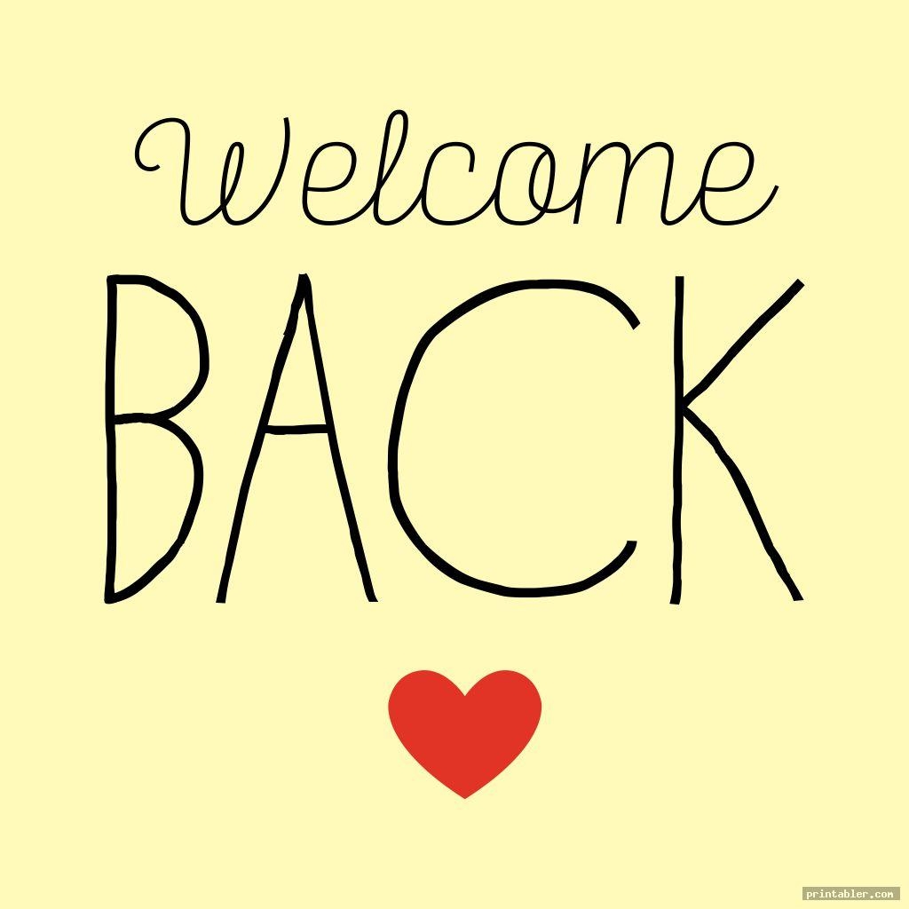 Welcome Back Sign Printable Gridgit