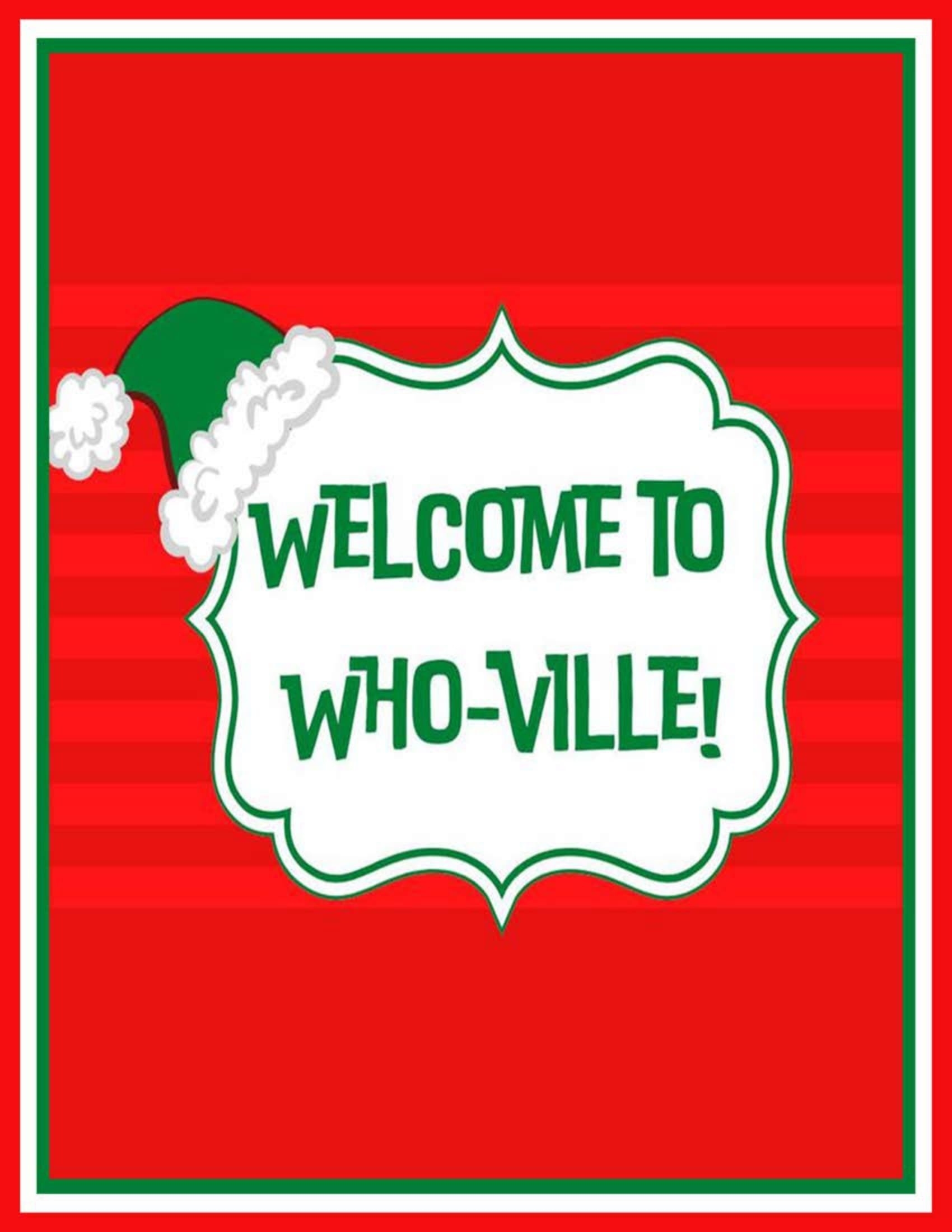 Welcome To Whoville Sign PDF FREE Download Printable Templates Online 